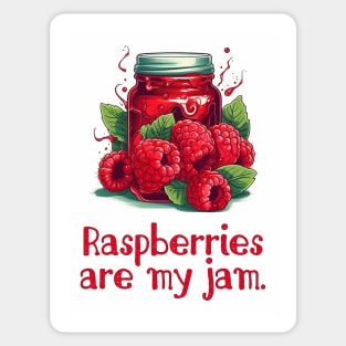 Raspberries are My Jam Sticker